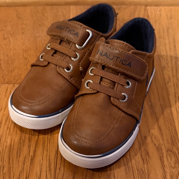 Nautica Other - Nautica Kids Brown Sneakers with Velcro Strap